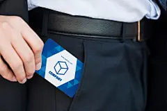 企业商务简约烫金银VI应用名片样机效果展示贴图模板PSD设计素材