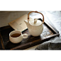 日本制Studio M'白陶瓷提梁壶带滤网冲泡茶壶咖啡红茶果汁马克杯-淘宝网