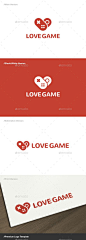 Love Game Logo Template Vector EPS, AI Illustrator. Download here: https://graphicriver.net/item/love-game-logo/17574845?ref=ksioks