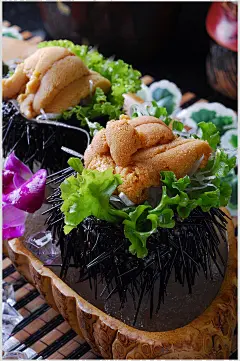 海鲜海胆食品摄影图片