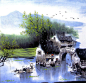 江南水乡风情的水墨画欣赏（组图） - 星期八旅馆 - 星期八旅馆，我的香格里拉
