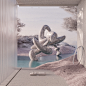3D abstract artwork color Digital Art  fine art geometric installation octane sculpture