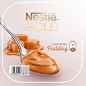 Nestlé Gold (Caramel Pudding) : 3d visual developed for new Nestlé Gold pudding pack