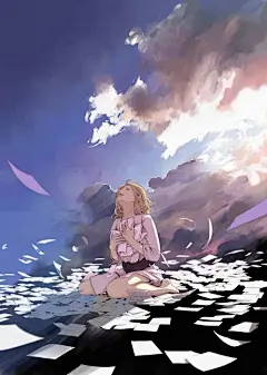 二次元,动漫,插画,pixiv,唯美,色彩,图片,美图,桑卿,ACG,同人,手绘,萌妹