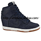 Nike DUNK SKY HI 限量液态金属 金银 增高女鞋 639233-770/009 - NIKE