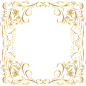 此PNG图像-Deco金色边框PNG剪贴画，可以免费下载
