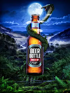 PS制作魔幻风格啤酒电商海报教程_电商设计_设计教程_一起学设计网