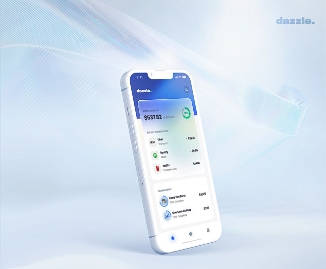 Dazzle，健身，毛玻璃，账单