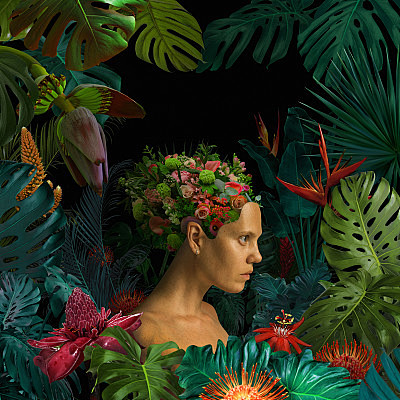 Surreal jungle portr...