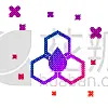 分离着色,六边形,彩色图片,图标,白色背景,商务,食品,壁纸,蜂蜜,蜜蜂