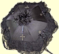 Black cross parasol: 