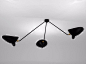Adjustable metal ceiling lamp PAR3B | Ceiling lamp - Editions Serge Mouille