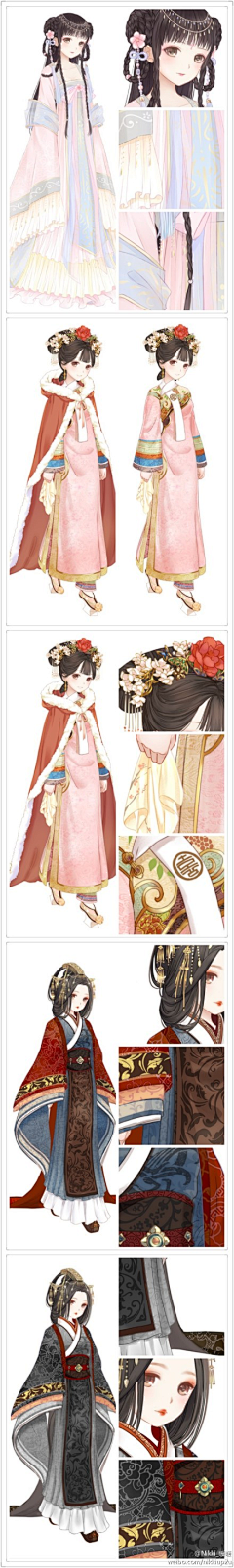 安卡呀~采集到【底图】古风美女