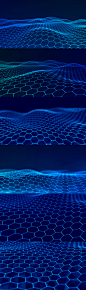 Futuristic hexagon background. Big data visualization. : Network connection structure. Big data digital background. 3d rendering.