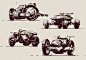 Vehicles dump, Kirill Leonov : Sketches for practice