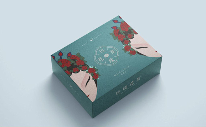 玫瑰花茶包装设计