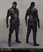 Adam Jensen's New Combat Armor, Frédéric Bennett : Concept art done for Deus Ex: Mankind Divided. Eidos Montréal © 2015