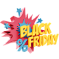 Blackfriday Discount 3D Illustration