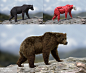 Grizzly Bear, Aritz Basauri : Hi there.
This is my attempt to create a realistic Grizzly Bear. Same workflow as with the latests, I started from the skeleton geometry to build upon over it.
Responsible of all the aspects: modeling (skeleton geo, muscles, 