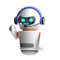 Chat Support Robot 3D Icon