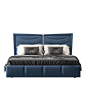 Deseo Blue Double Bed Alberto & Mario Ghezzani | Artemest