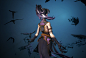 Ela - ArtWar III, Ladislas Gueros : Hey !

This is my final submission for ArtWar III ! 
We had to chose between a Hero or a Villain, and the character needed to use a superpower.

I've chosen to do a villain. Her name is Ela, and she can create and contr