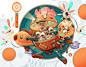 This may contain: an image of some kind of animal in a pot with many other animals around it
