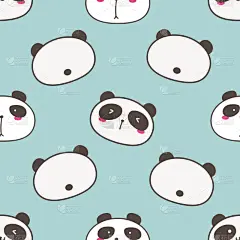 可爱的,熊猫,背景,四方连续纹样,婴儿,冬天,白色,黑色,纸,纺织品