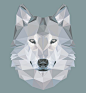 low poly art - wolf: 