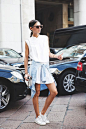 white shirtdress #fashion @pixiemarket #pixiemarket: 