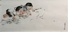 【80后美女画家潘川的童趣水墨画作品】
小時候，幸福是件簡單的事；長大了，簡單是件幸福的事⋯⋯