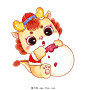 2024卡通生肖龙迎接春节元宵节吃汤圆插画元素PNG素材 - 魔力设