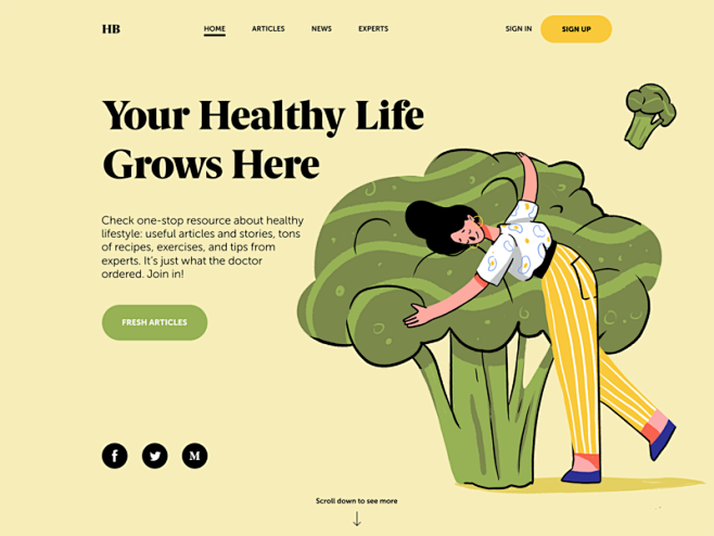 Health Blog Design u...