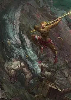 100p暗黑《西游记》插画，震撼眼球~