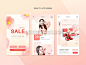 美容美发APP设计模板 BEAUTY APP DESIGN A5201069