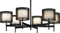 Saturnia Chandelier, Bronze contemporary-chandeliers