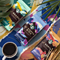 Eros Torre | On Packaging on Instagram: “Designed by Ana Von Huben Selected by @erostorre  Il packaging della selezione premium di caffè @starbucks utilizza l'intera busta come se…”