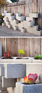 5 Ways to Use Cinder Blocks in the Garden • Lots of creative projects, ideas and tutorials! Including, from 'zack benson photography', this cool cinder block succulent planter.: 