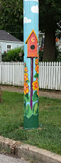 Moon City Creative District Painted Utility Pole 2014 Atlantic Street @ Robberson