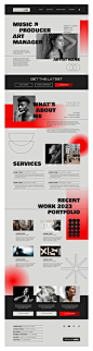Free vector brutalism web design template design