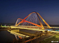 南京秦淮湾大桥夜景照明设计