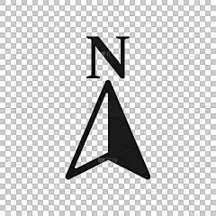 透明风格的全球导航图标。指南针gps矢量插图上孤立的背景。位置发现业务概念。