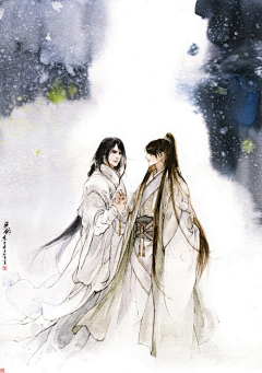d35287b50bfe4668aeb0214d99a8049d采集到唯美古风 插画