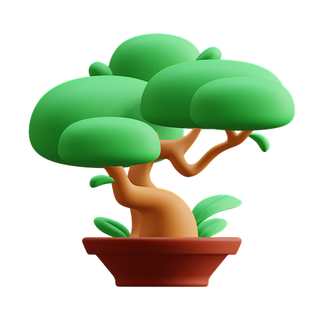 Bonsai Tree 3D Illus...