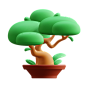 Bonsai Tree 3D Illustration