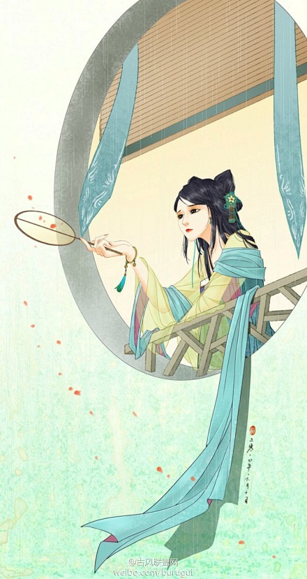 #古风句子# 惊奇无奈春悄掩。看花痕，泪...