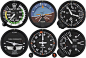 Flightline T: typical Cessna T Stack - Basic 6 instrument in Cessna: 