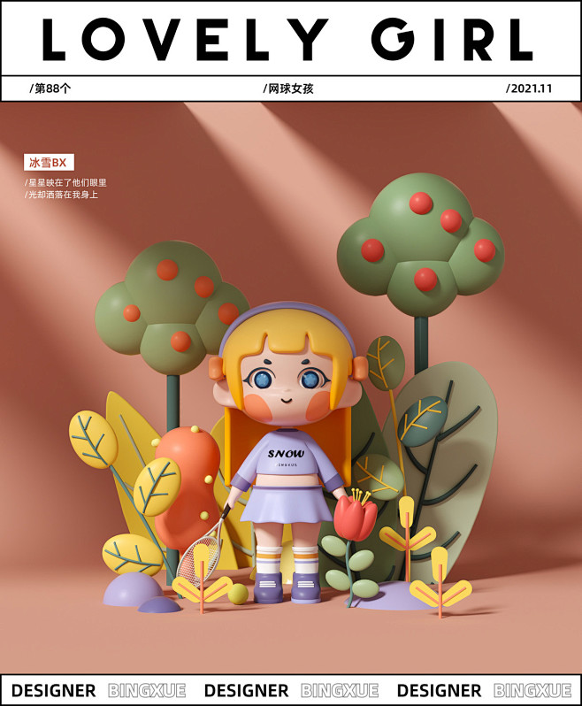 【88】C4D潮玩系列 | Q版人物4三...