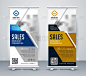 modern standee rollup banner for marketing