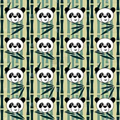 可爱的,竹,熊猫,背景,卡通,儿童,婴儿,白色,黑色,式样